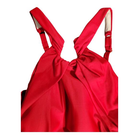 Miraclesuit Aphrodite Cayenne Red One Piece Swimsuit Women's Plus Size 16 NWT - Picture 4 of 9